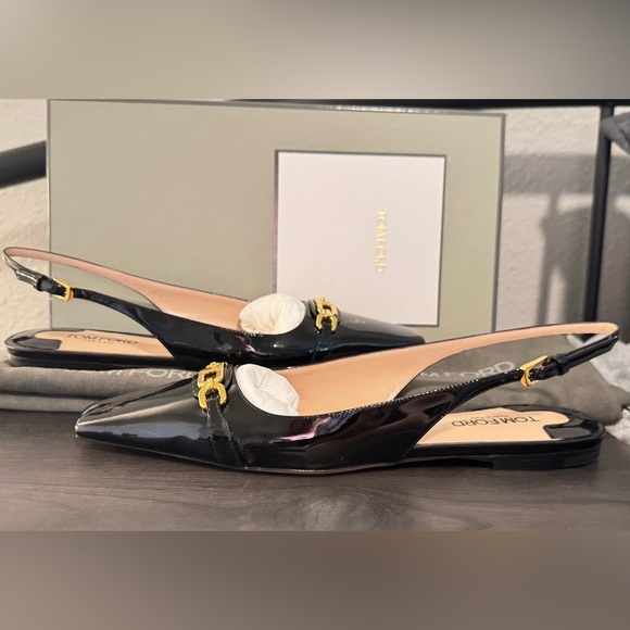 TOM FORD
Black Patent Leather Slingback Flats
Women’s US 8 - Picture 9 of 14